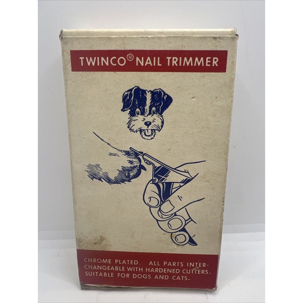 Vtg Twinco Nail Trimmer Made in USA No. 400 Winsted Company Original Box